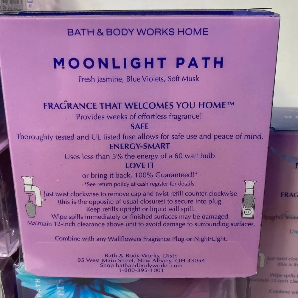 DAMAGED Bath & Body Works Wallflowers Moonlight Path 8-2 Packs DISCONTINUED